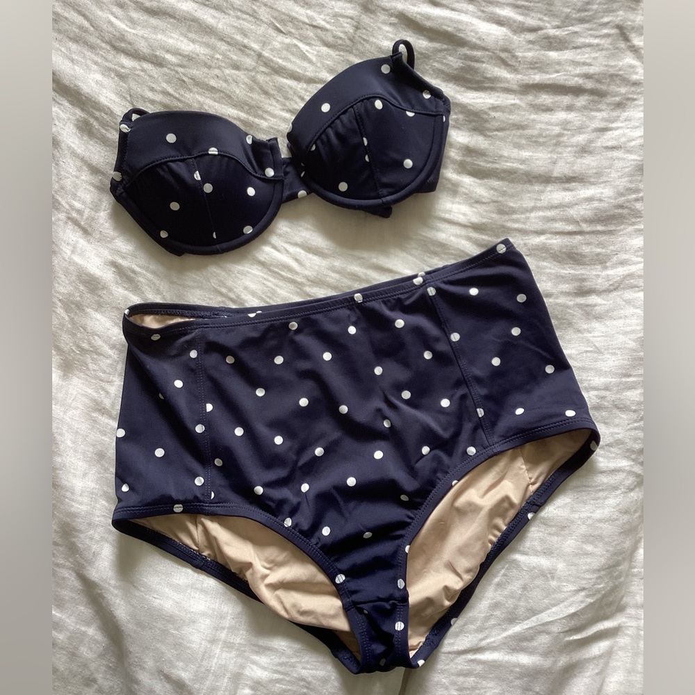J. Crew polka dot bikini
